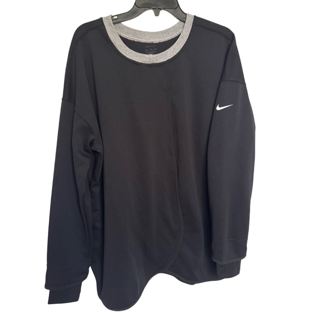 Nike Black Sweatshirt with Gray Trim